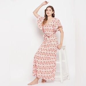 Sim & Sam Cottagecore Maxi Milkmaid Peasant midi Dress SZ XS elastic waist